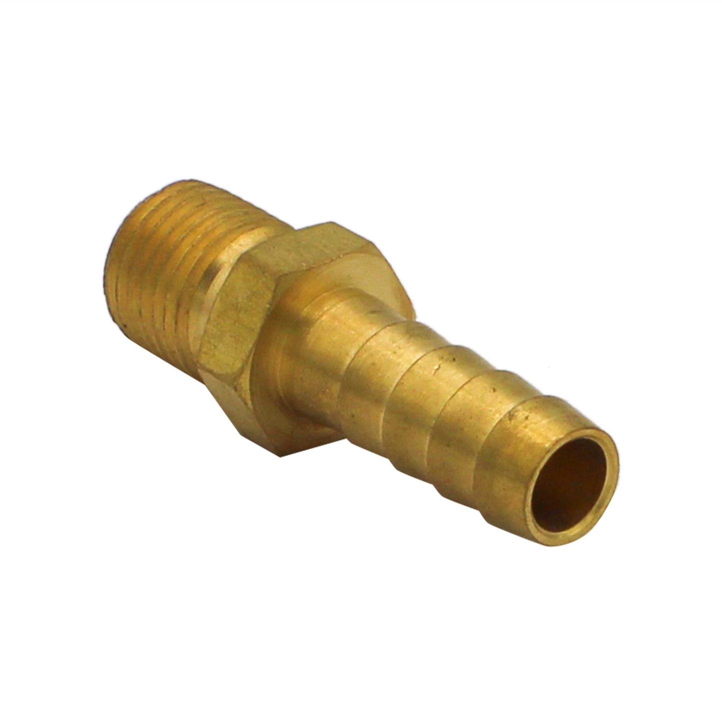 Brass 1/4" Male NPT to 5/16" Barb
