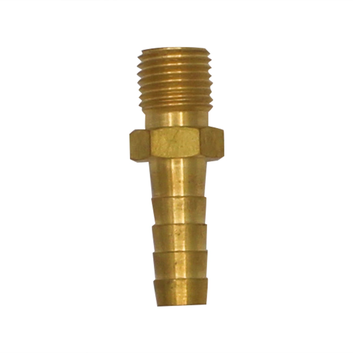 Brass 1/4" Male NPT to 5/16" Barb