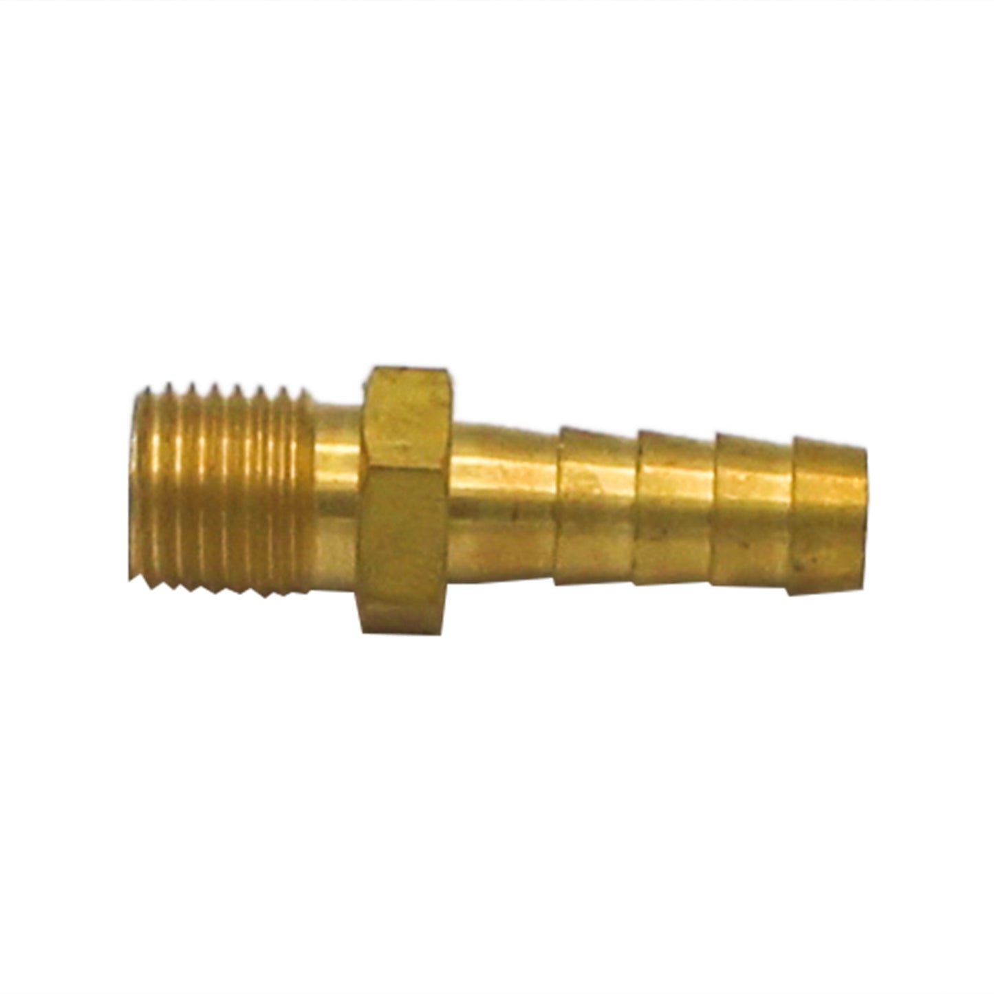 Brass 1/4" Male NPT to 5/16" Barb