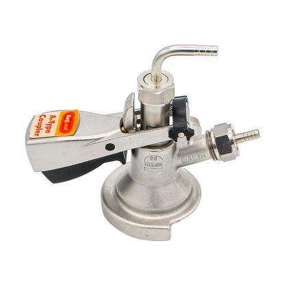 Kegland Stainless Steel Sanke "A" Style Keg Coupler - Squeeze Handle
