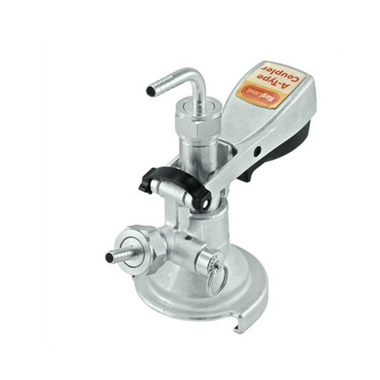 Stainless Steel Sanke "A" Style Keg Coupler - Squeeze Handle