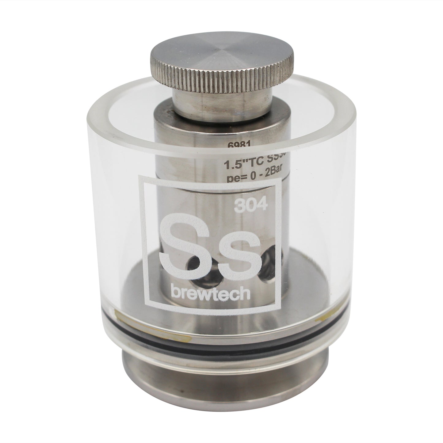 Ss Brewtech Stainless Steel 1.5" Tri-Clover Non-Scaled Sspunding Valve | Adjustable PRV