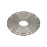 Stainless Steel 2.5" Tri-Clover Cap with 7/8" Cutout