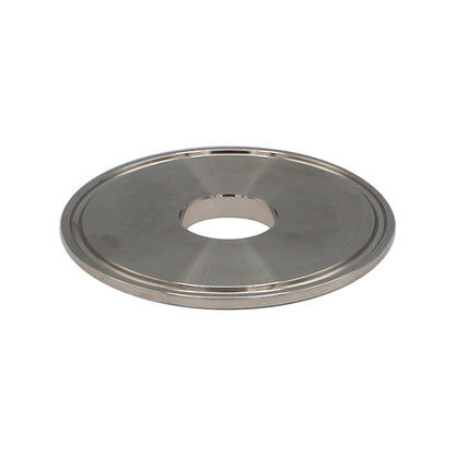 2.5" Tri Clamp End Cap with 7/8" Cutout - Tri Clover Sanitary Stainless Steel Fitting