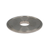 Stainless Steel 2.5" Tri-Clover Cap with 7/8" Cutout