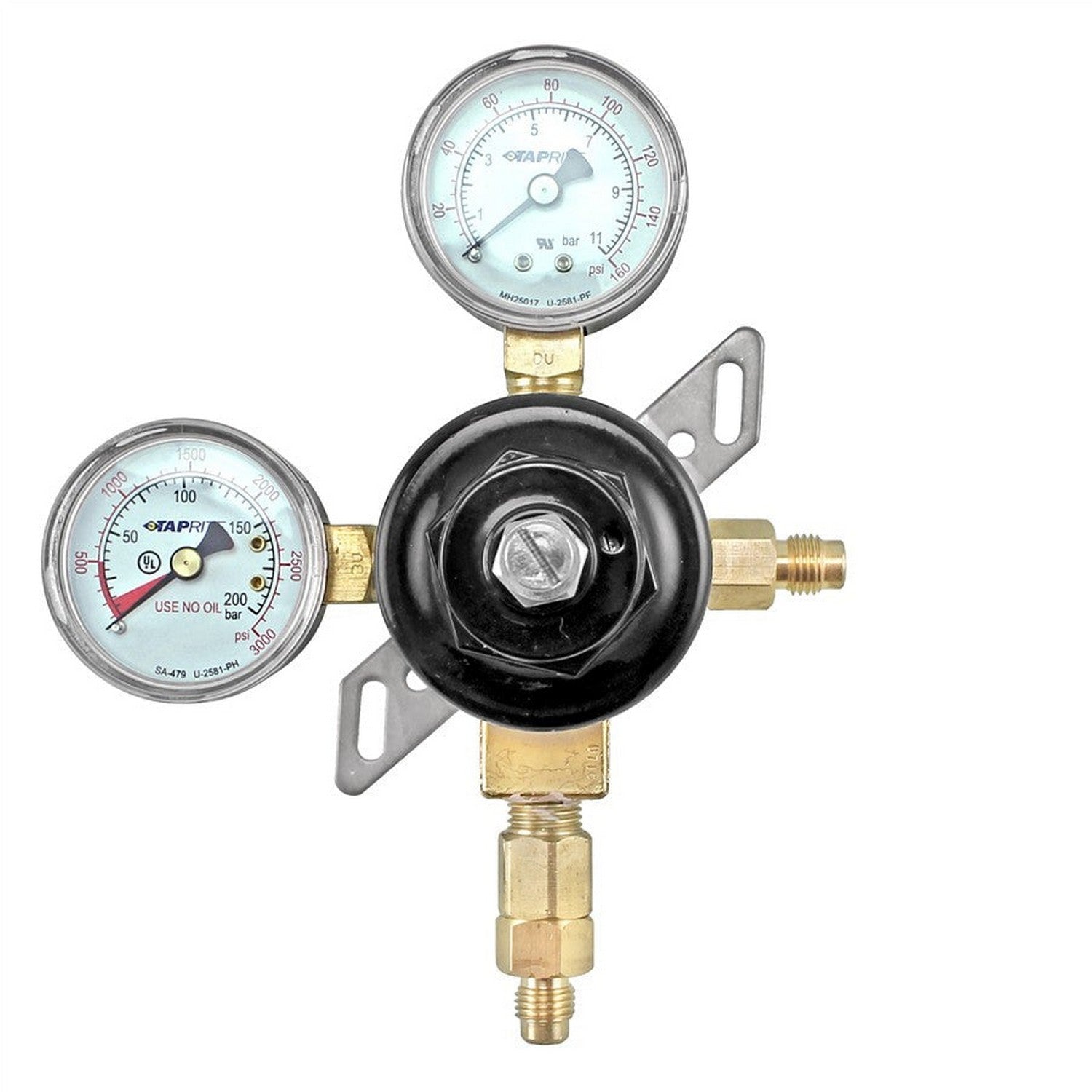 Taprite Primary High Pressure Nitrogen Regulator w/ High Pressure Hose (160 & 3000 PSI)