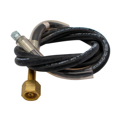 Taprite Co2 High Pressure Hose - Euro Co2 - 28mm X 1/4" FFL - 6' Length
