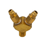 Taprite Y Splitter  1/4" Male NPT to 1/4" MFL [5460A]