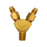 Taprite Y Splitter  1/4" Male NPT to 1/4" MFL [5460A]
