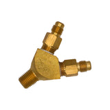 Taprite Y Splitter  1/4" Male NPT to 1/4" MFL [5460A]