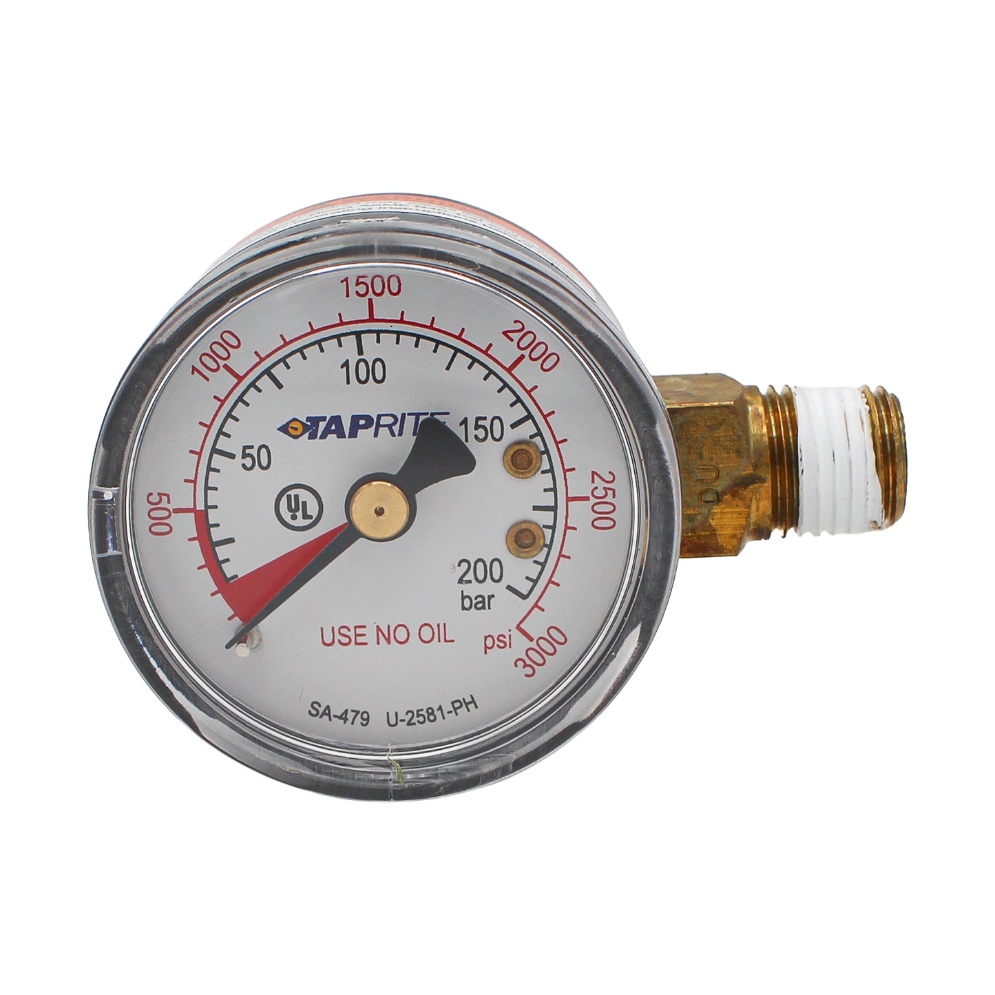 Taprite High Pressure Gauge (0-3000 PSI | Right) [39-3000-00]