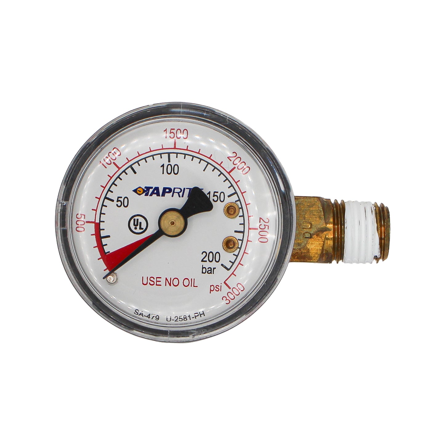 Taprite High Pressure Gauge (0-3000 PSI | Right) [39-3000-00]
