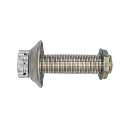 Taprite All Stainless Steel Beer Shank w/ Stainless Steel Flange  4" Length [40004AF]