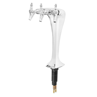 Micro Matic Cobra Beer Tower - Triple Faucet (Glycol Lines) [MM1093K]