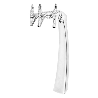 Micro Matic Falco Beer Tower - Triple Faucet (Glycol Lines) [FALCO3-C]