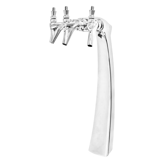 Micro Matic Falco Beer Tower - Triple Faucet (Glycol Lines) [FALCO3-C]