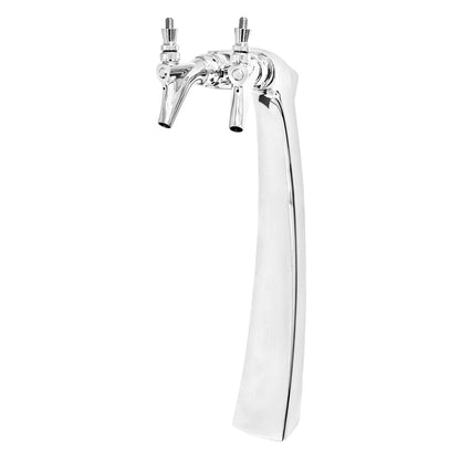 Micro Matic Falco Beer Tower - Double Faucet (Glycol Lines) [FALCo2-C]