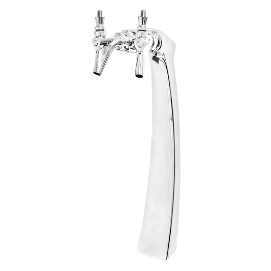 Micro Matic Falco Beer Tower - Double Faucet (Glycol Lines) [FALCo2-C]