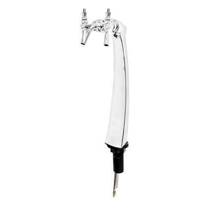 Micro Matic Falco Beer Tower - Double Faucet (Glycol Lines) [FALCo2-C]