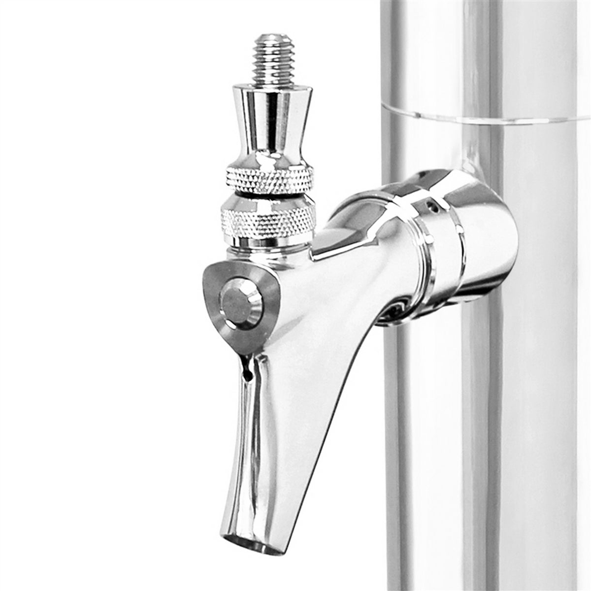 Micro Matic Stainless Steel 2.5" Skyline Beer Tower - Single Faucet (Glycol Lines) [SKY-1PSSKR]