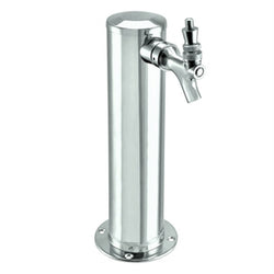Micro Matic Stainless Steel 2.5" Beer Tower - Single Faucet