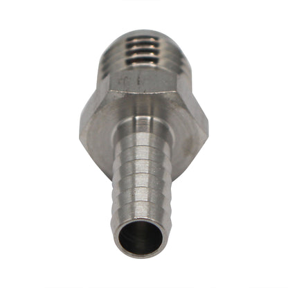 Micro Matic Stainless Steel Cold Plate Fitting - 1/4" OD Barb