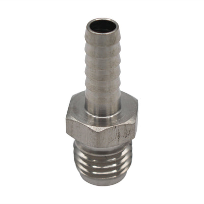 Micro Matic Stainless Steel Cold Plate Fitting - 1/4" OD Barb