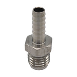 Micro Matic Stainless Steel Cold Plate Fitting - 1/4" OD Barb
