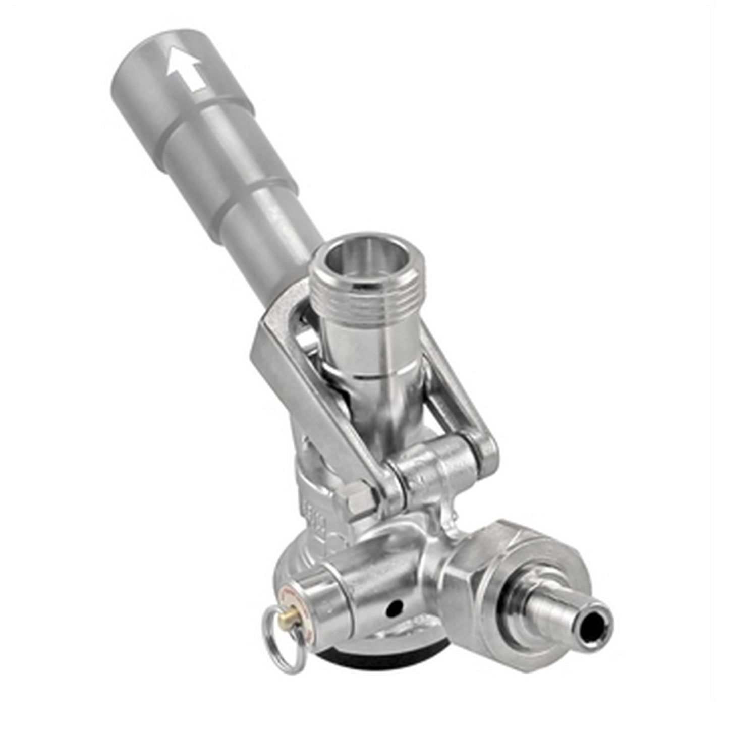 Micro Matic Stainless Steel Sanke "D" Style Keg Coupler - Grey Handle