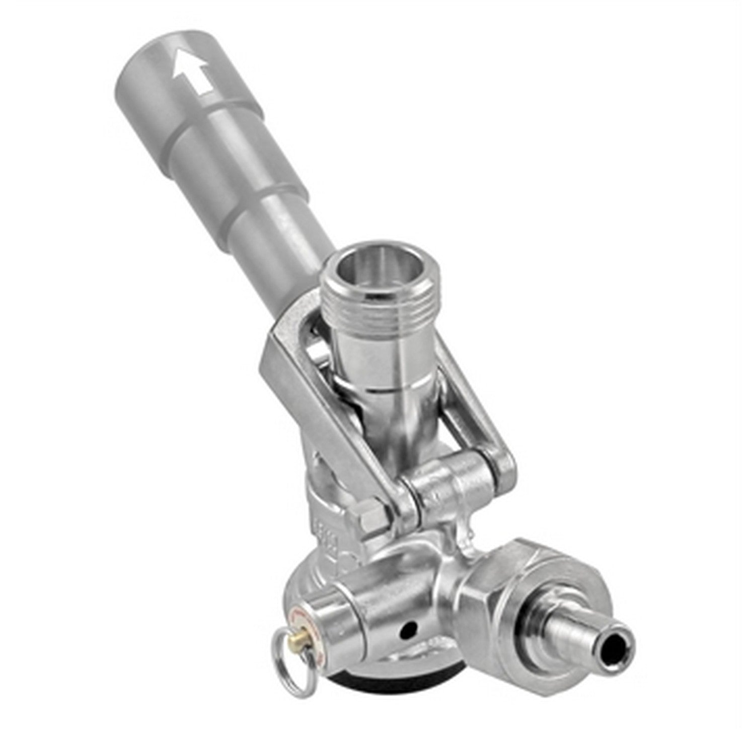 Micro Matic Stainless Steel Sanke "D" Style Keg Coupler - Grey Handle