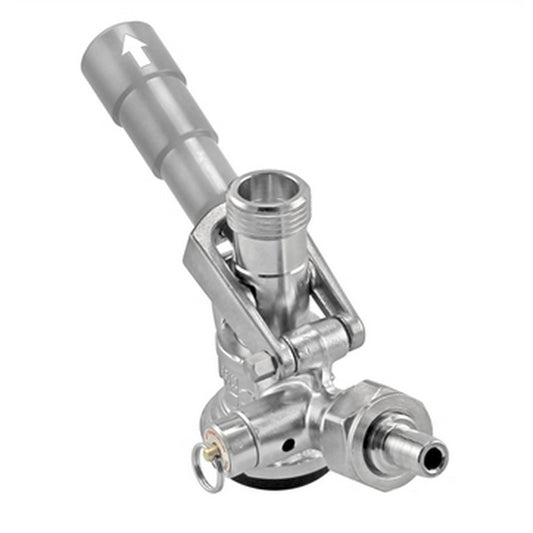 Micro Matic Stainless Steel Sanke "D" Style Keg Coupler - Grey Handle