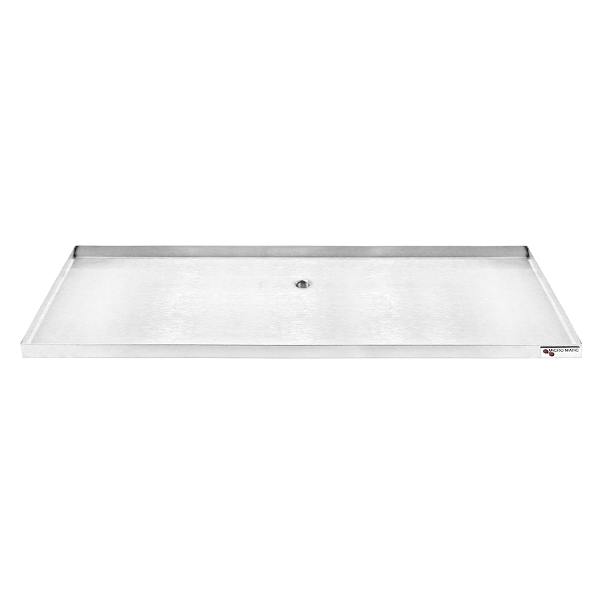 Micro Matic Stainless Steel Surface Mount With Drain Drip Tray - 30" X 8" X 3/4" [DP-820D-30]