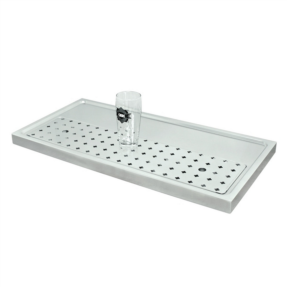 Micro Matic Stainless Steel European Style Surface Mount With Drain Drip Tray - 31 1/2" X 16" X 1 1/2" [DP-1606-NR]