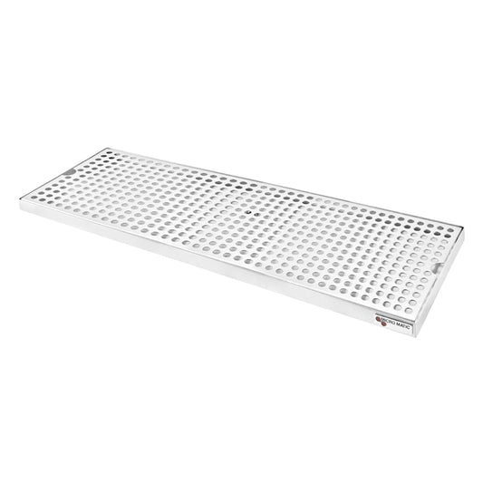 Micro Matic Stainless Steel Surface Mount With Drain Drip Tray - 24" X 8" X 3/4" [DP-820D-24]