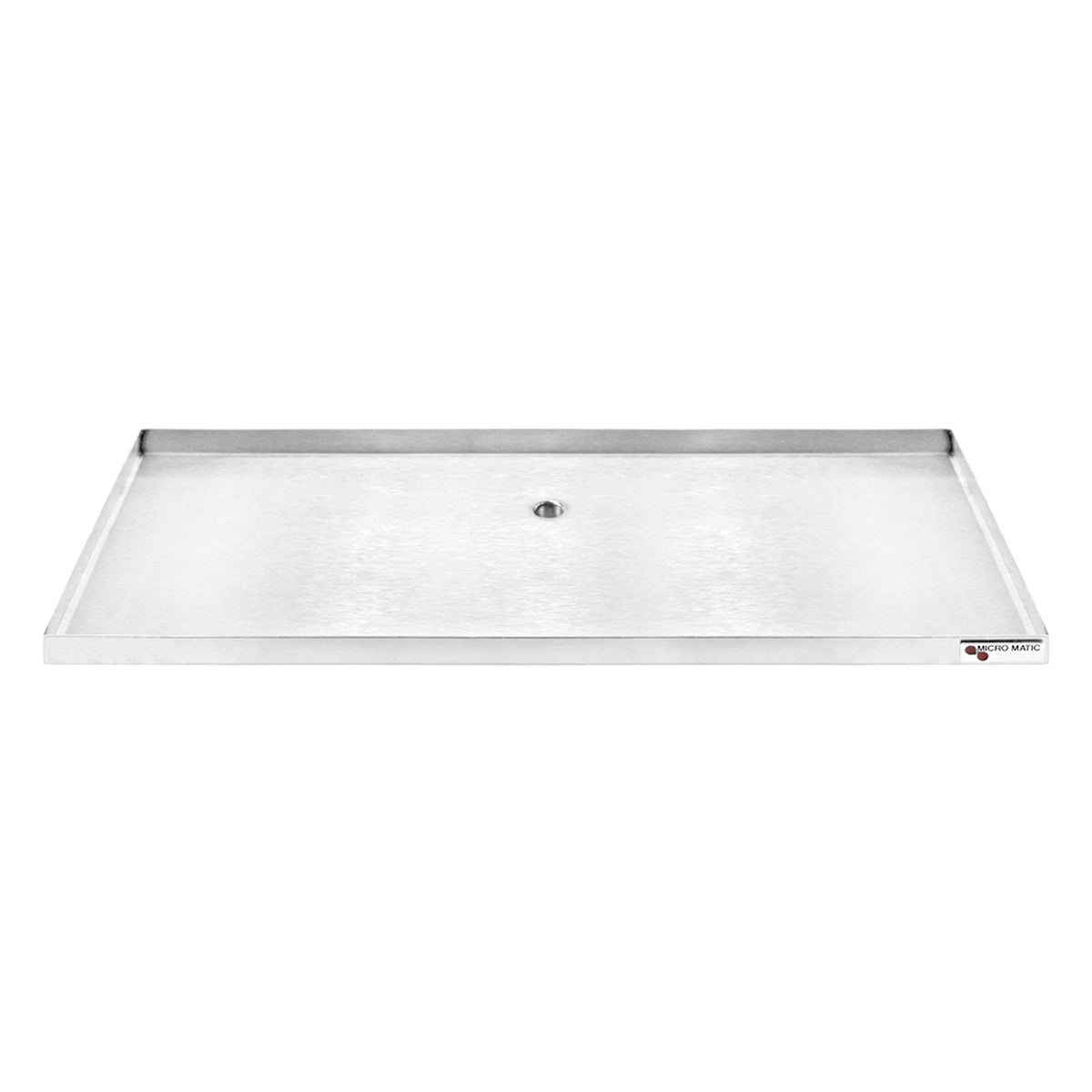 Micro Matic Stainless Steel Surface Mount With Drain Drip Tray - 24" X 8" X 3/4" [DP-820D-24]