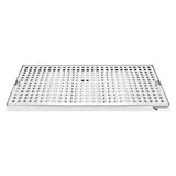 Micro Matic Stainless Steel Surface Mount With Drain Drip Tray - 20" X 8" X 3/4" [DP-820D-20]