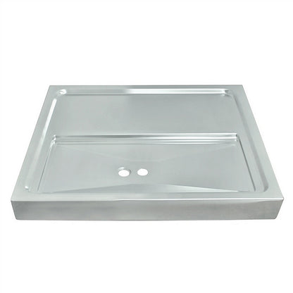 Micro Matic Stainless Steel European Style Surface Mount With Drain Drip Tray - 15 3/4" X 15 3/4" X 1 1/2" [DP-1604-NR]