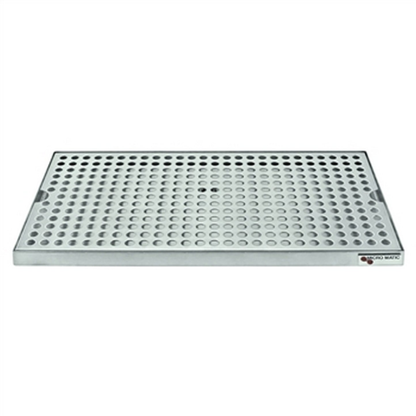 Micro Matic Stainless Steel Surface Mount With Drain Drip Tray - 16" X 8" X 3/4"
