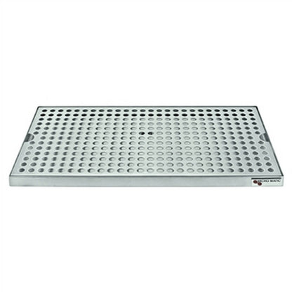 Micro Matic Stainless Steel Surface Mount With Drain Drip Tray - 16" X 8" X 3/4"