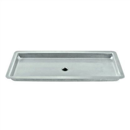 Micro Matic PVD Gold Coated Brass Stainless Steel Flush Mount With Drain Drip Tray - 12" X 5" X 3/4" [DP-220DSSPVD]