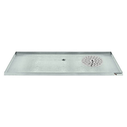 Micro Matic Stainless Steel Surface Mount Spray Glass Rinser With Drain Drip Tray - 30" X 8" X 3/4" [DP-820D-30GR]