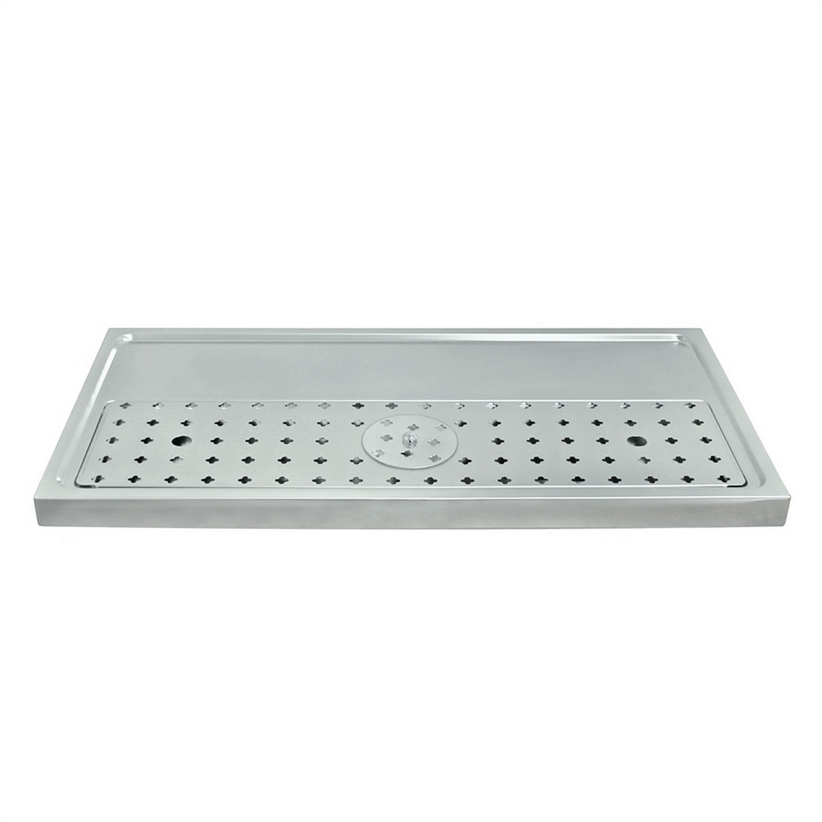 Micro Matic Stainless Steel European Style Surface Mount Spray Glass Rinser With Drain Drip Tray - 31 1/2" X 16" X 1 1/2" [DP-1606]