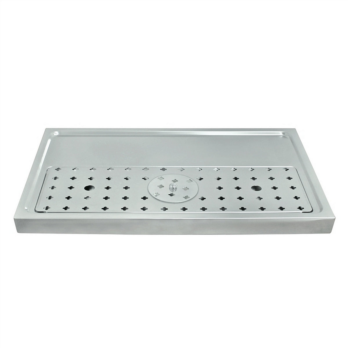Micro Matic Stainless Steel European Style Surface Mount Spray Glass Rinser With Drain Drip Tray - 23 1/2" X 16" X 1 1/2" [DP-1605]