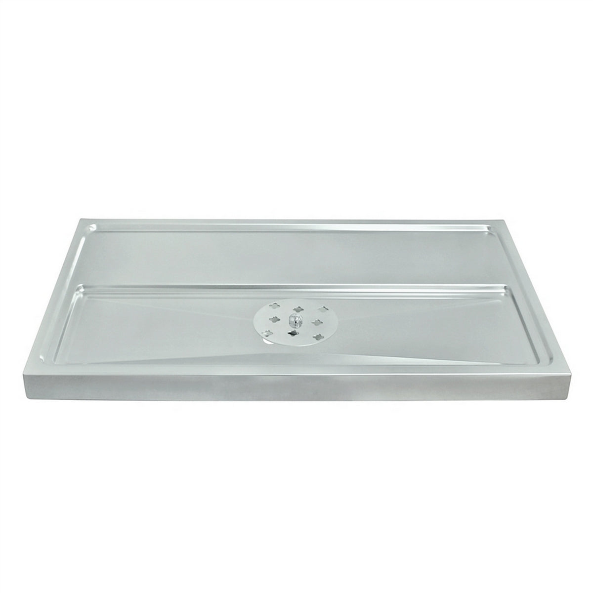 Micro Matic Stainless Steel European Style Surface Mount Spray Glass Rinser With Drain Drip Tray - 23 1/2" X 16" X 1 1/2" [DP-1605]