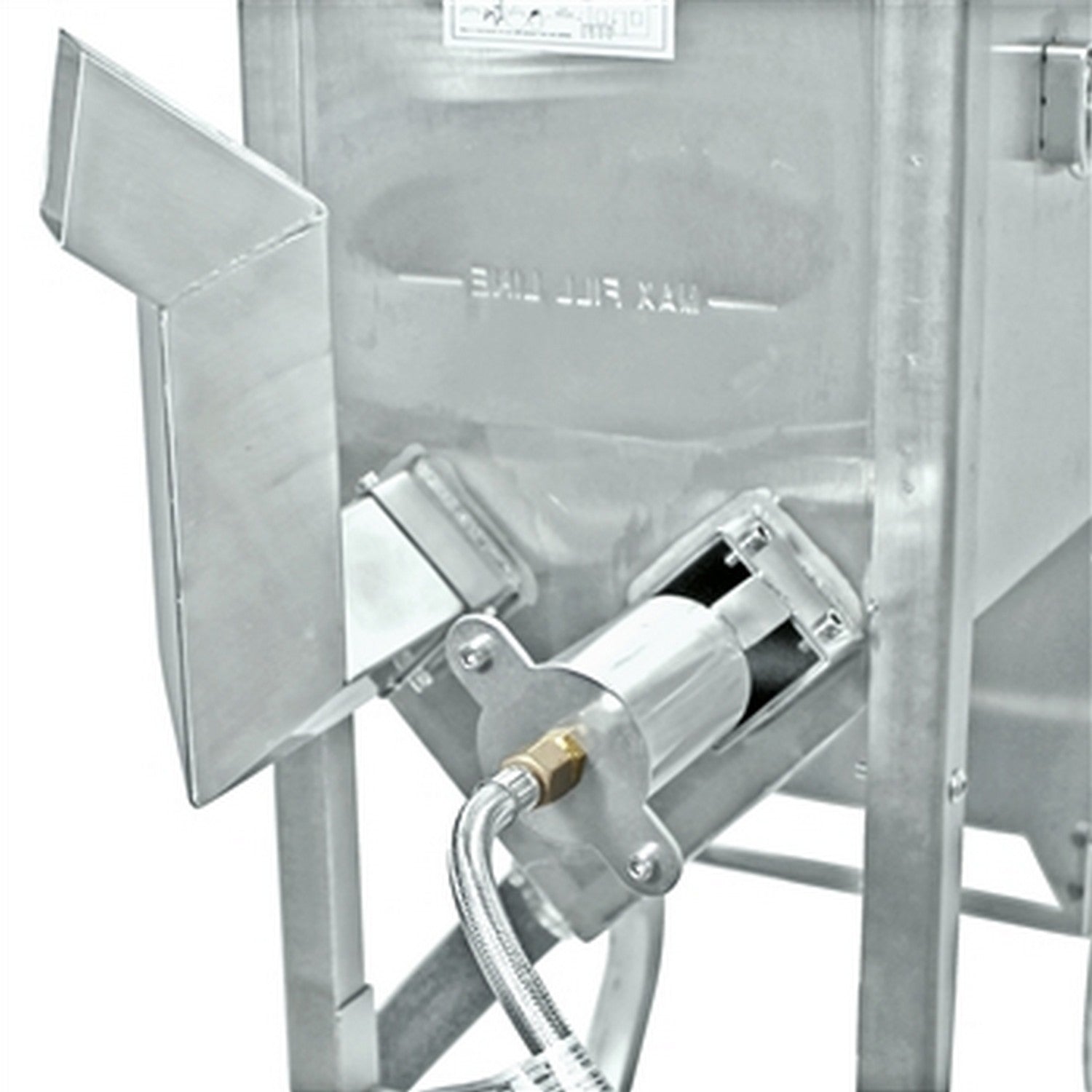 4 Gallon Bayou Classic Stainless Steel Deep Fryer With Cart - Hose Hook-Up