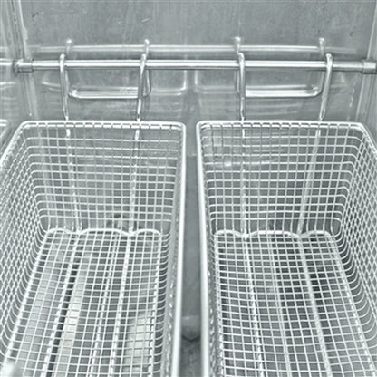 4 Gallon Bayou Classic Stainless Steel Deep Fryer With Cart - Interior - Baskets