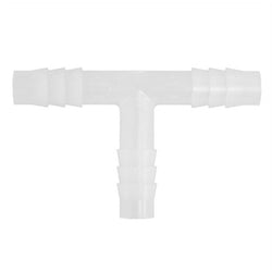 Micro Matic Food Grade Plastic Barbed Hose Splicer Tee - 5/16"