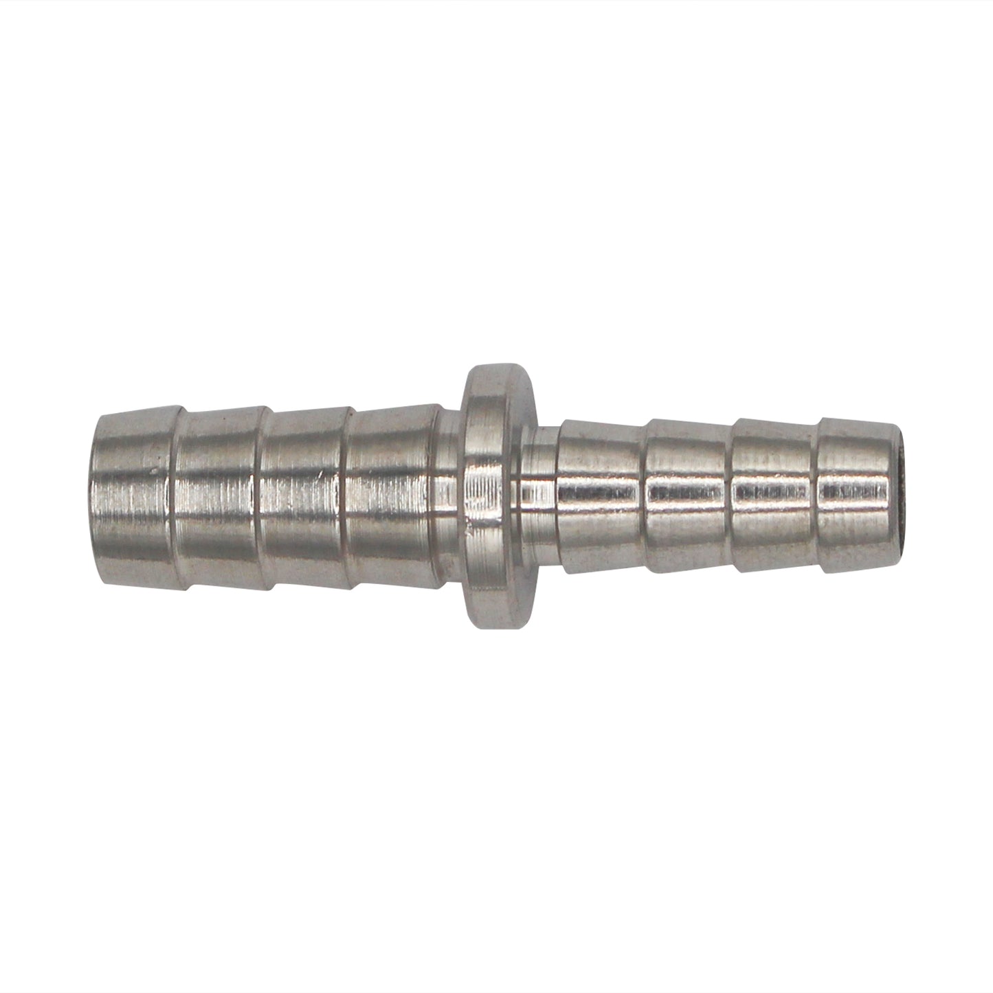 Micro Matic Stainless Steel Barbed Hose Splicer - 3/8" X 5/16"