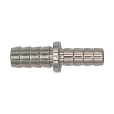 Micro Matic Stainless Steel Barbed Hose Splicer - 3/8" X 5/16"