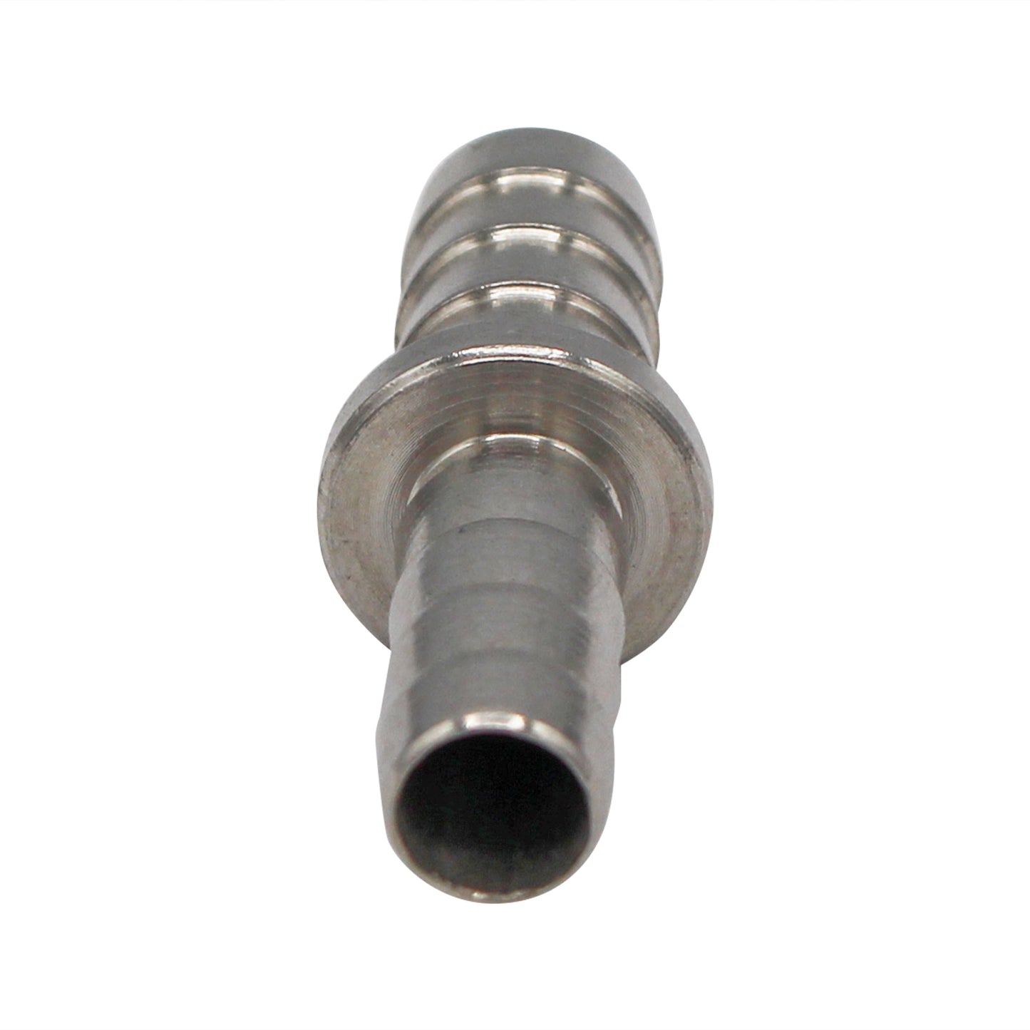 Micro Matic Stainless Steel Barbed Hose Splicer - 3/8" X 5/16"